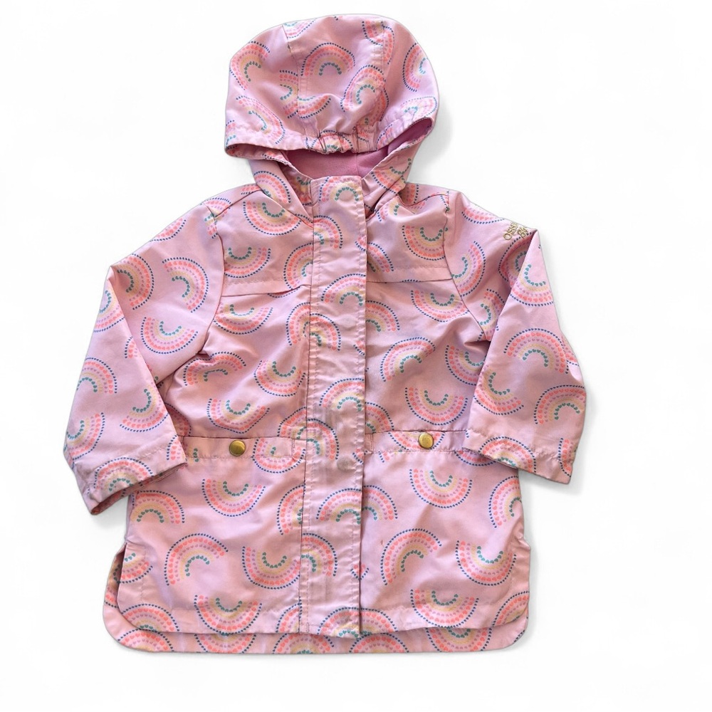 OSHKOSH B’GOSH Raincoat Kids‎ with Rainbow Pattern, Pink, 2T